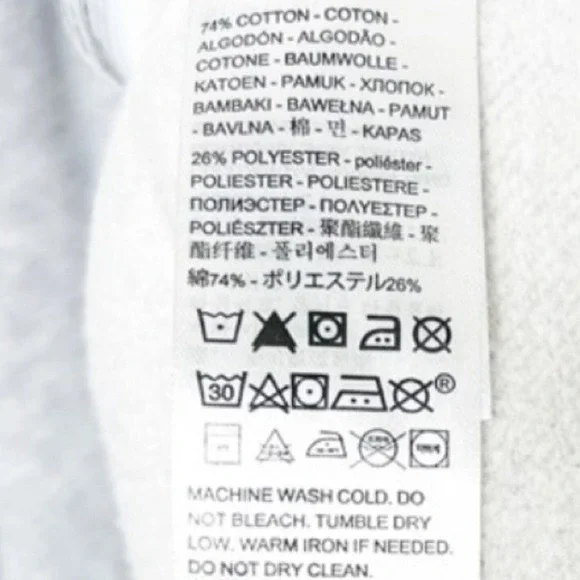 Levis Womens XXL Gray Pink Batwing Logo Graphic Pullover Hoodie Sweatshirt 38797 - Picture 8 of 8